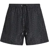 Karl Lagerfeld Uimashortsit 'Ikon' tummanharmaa / musta
