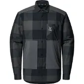Haglöfs Men's Insulated Timmer Shirt True Black/Magnetite Pitkähihaiset kauluspaidat S