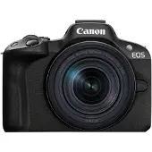 Canon Digital Mirrorless Camera EOS R50 with 18-150mm IS STM Lens Black