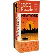 Tactic palapeli Vintage Posters New York 1000 palaa