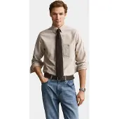 Gant Reg Classic Oxford Shirt - Beige - XXL
