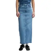Lee Jeans Back Slit Maxi Skirt - Blue - 27 x 00