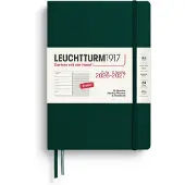Adlibris Weekly Planner & Notebook 18m 26-27 A5 Forest Green Leuchtturm1917