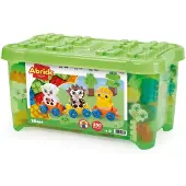Abrick Ecoiffier Farm Animals Block Train - 250 pieces.