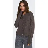 JDY Jdylumi L/S Button Cardiga Knt Noos - Brown - XL