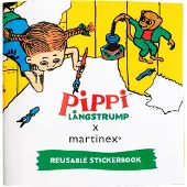Peppi Pitkätossu Tarrakirja Uudelleen Käytettävä Kartat