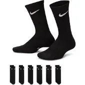 Nike Y Nk Everydy Cush Crew 6Pr 108 - Black - 34-38
