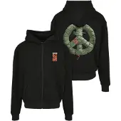 Mister tee Puffer Peace Heavy Oversize Kokovetoketjullinen Collegepaita