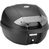 Kappa Moto monolock takalaukku 30l musta kirkkailla heijastimilla
