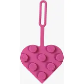 LEGO Iconic Matkalaukun Nimilappu Heart, Vaaleanpunainen