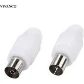 Vivanco Antenna connectors Coax plug + socket
