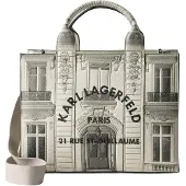 Karl Lagerfeld Käsilaukku 'Maison De Karl' harmaa / beigenharmaa / tummanharmaa / musta