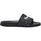 Pepe Jeans for woman. PLS700004 Slider Flip Flops Leo black (37), Flat, None, Casual