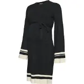 Mamalicious Mlsola L/S Knit Abk Dress - Black - L