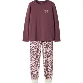 Name It Kids Nkfnightset Leo Noos - Burgundy - 146-152