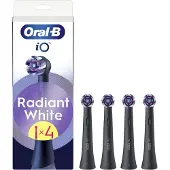 Oral-B iO Radiant White vaihtopäät hammasharjaan valkaisevat kuidut Black 4 kpl