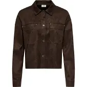 JDY Jdyjulle L/S Fake Suede Shirt Jrs Noos - Brown - L