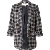 Pieces Pcbosella 3/4 Printed Blazer Noos Bc - Black - XXL