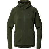Haglöfs Women's Magma Mid Hood Seaweed Green Välikerrospuserot XL