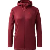 Haglöfs Women's Korp Mid Hood Carmine Red Välikerrospuserot S