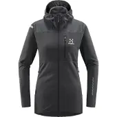Haglöfs Women's L.I.M Mid Fast Hood Magnetite Välikerrospuserot S