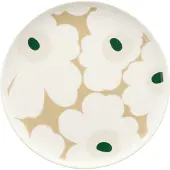 Marimekko Unikko Plate 20Cm - White - 20 CM