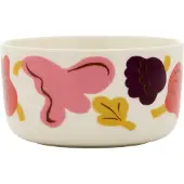 Marimekko Kukasta Kukkaan Oiva -kulho 5 dl, valkoinen/vaaleanpunainen/terrakotta/luumu
