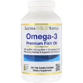 California Gold Nutrition , Omega-3 Premium Fish Oil, 100 Kalconeste Softgelit
