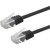Deltaco – U/UTP Cat6 AWG28 patch cable, 0,3m, black, LSZH (TP-603S-SLIM)
