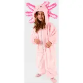 Den Goda Fen Naamiaisasut - Jumpsuit Axolotl - Vaaleanpunainen - - OneSize - Naamiaisasut