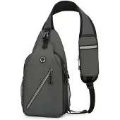 INF Monik ytt inen miesten Crossbody olkalaukku Tummanharmaa