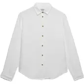 Superdry for woman. W4010587A White Premium Linen Shirt (L), Casual, Long sleeve