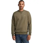 Timberland Exeter River Loopback Crew Neck Sweatshirt Leaf Green-Cassel Earth - Green - XXL