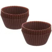Orion Muffinivuoka muffinseihin, muffinit, silikonimupit, ruskea, 12 kpl, 5,5 cm 151757
