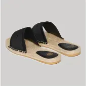 Superdry for woman. WF310223A Black canvas espadrilles (38), Fabric, Flat, None, Casual
