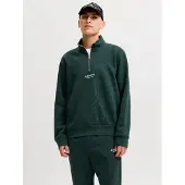 Jack & Jones Collegepaita 'JJESoho' tummanvihreä / valkoinen