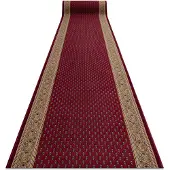 Rugsx Alfombra de pasillo con refuerzo de goma INCA burdeos 80cm 80x260 cm