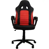 LC-Power - chair - plastic metal foam PU coated leather - black red Toimistotuoli - Metalli - Jopa 150 kg