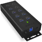 Raidsonic – IB-HUB1703-QC3, USB 3.2 Gen 1 (3.1 Gen 1) Type-B, USB 3.2 Gen 1 (3.1 Gen 1) Type-A, 5000 Mbit/s, Musta, Alumiini, 0,71 m