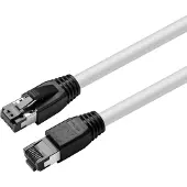 Microconnect S/FTP Cat8.1 suojattu laitekaapeli, 7,5m, valkoinen