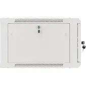 Lanberg WF01-6606-10S, Seinään asennettava laitekehikko, 6U, 60 kg, 18 kg, Harmaa