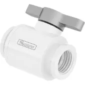 BARROW Palloventtiili (10mm), G1/4", valkoinen/hopea