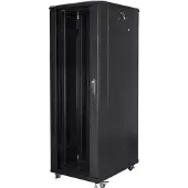 Lanberg FF01-8837-12B, Itseseisova teline, 37U, 800 kg, Näppäinlukko, Kotelon kiskot, Säädettävät jalat