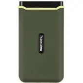 Transcend 512 GB EXTERNAL SSD, USB/USB-C 3.2 GEN2 - ESD380C (MILITARY GREEN) (TS500GESD380C)