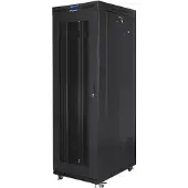 Lanberg FF01-8042-23BL, Itseseisova teline, 42U, 1200 kg, Kotelon kiskot, Castor-pyörät, 124,5 kg