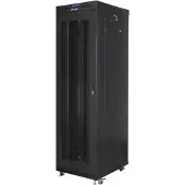 Lanberg FF01-6842-23BL, Itseseisova teline, 42U, 1200 kg, Näppäinlukko, Kotelon kiskot, Castor-pyörät