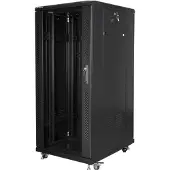 Lanberg FF01-6827-12B, Itseseisova teline, 27U, 800 kg, 72,3 kg, Musta