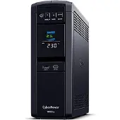 Cyberpower CP1600EPFCLCD, Linjainteraktiivinen, 1,6 kVA, 1000 W, Pure sine, 169 V, 271 V