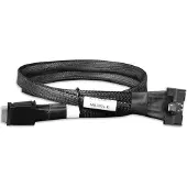 Icy Dock – MCIO 8i 74 pin SFF-TA-1016 to 2 x OCulink 42 pin 4i SFF-8611 Cable, PCIe 4.0, 0.5M (MB302L-B)