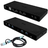 ITEC CADUA4KDOCKPDB, Langallinen, USB 3.2 Gen 1 (3.1 Gen 1) Type-C, 85 W, 10,100,1000 Mbit/s, Musta, 5 Gbit/s